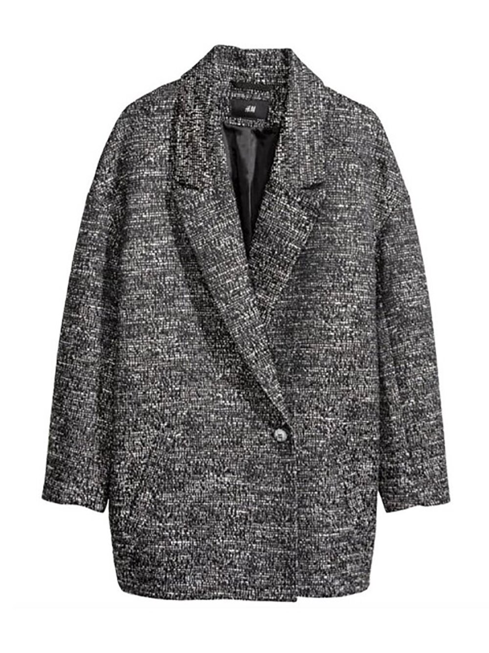 H&M Tweed Blazer – Black and White – Size 4
